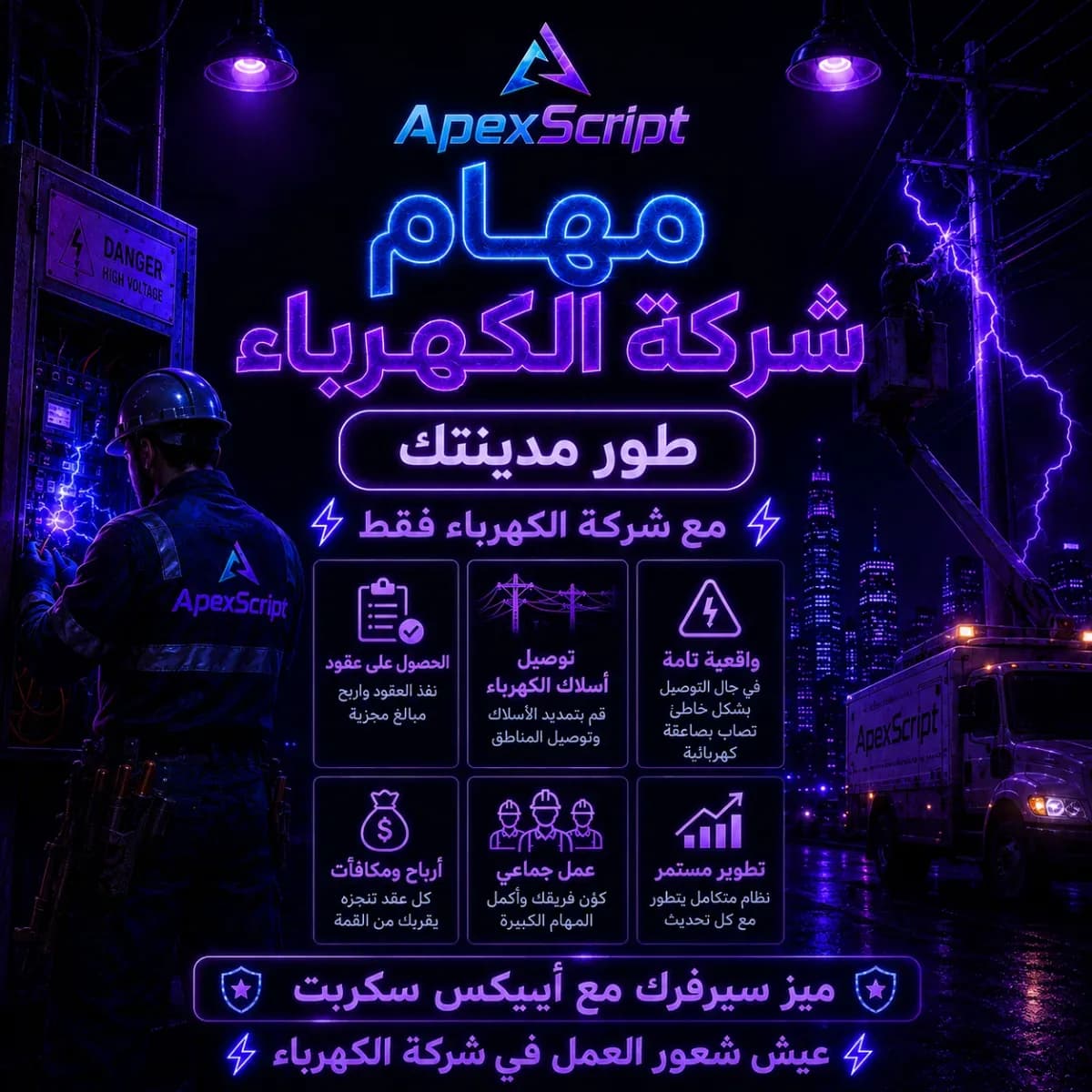 سكربت وظيفة الكهرباء — 1